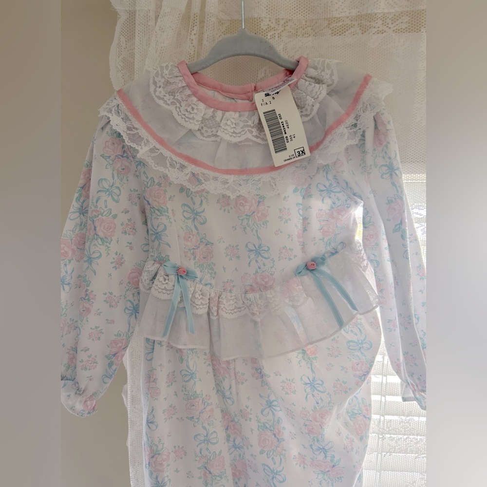Deadstock Vintage 3T Lace Romper